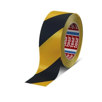 Tesa Professional Premium jelölőszalag, 50 mm x 33 m, fekete-sárga