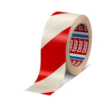 Tesa Professional jelölőszalag, 50 mm x 33 m, piros-fehér