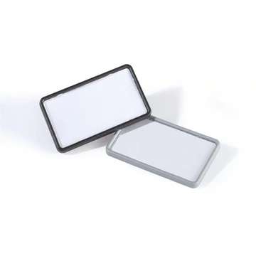 Durable névkitűző, mágnessel, 75x40 mm, fekete, 25 db