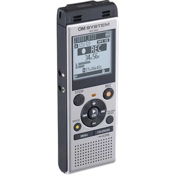OM System WS-882 diktafon, digitális, 4 GB memória, ezüst