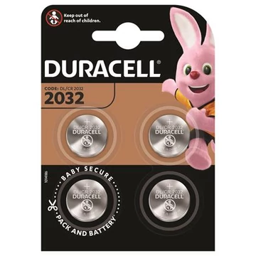 Duracell CR2032 gombelem, 4 db