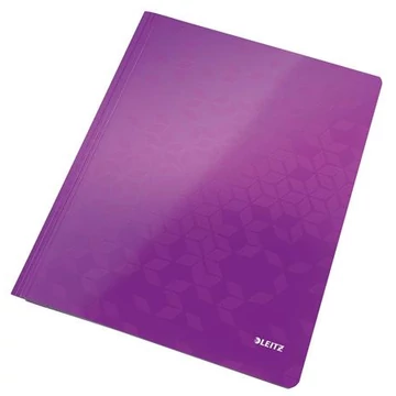 Leitz Wow gyorsfűző, laminált karton, A4, lila