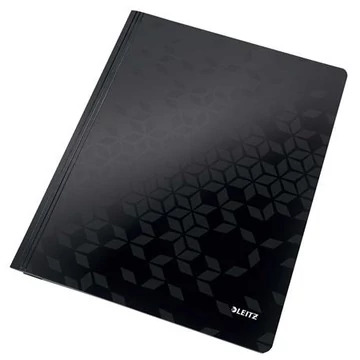 Leitz Wow gyorsfűző, laminált karton, A4, fekete