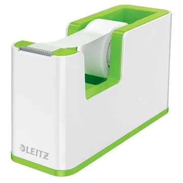 Leitz Wow ragasztószalag-adagoló, asztali, feltöltött, fehér-zöld