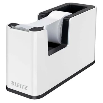 Leitz Wow ragasztószalag-adagoló, asztali, feltöltött, fehér-fekete