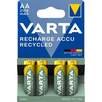 Varta tölthető ceruzaelem, AA, újrahasznosított, 4x2100