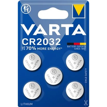 Varta CR2032 gombelem, 5 db