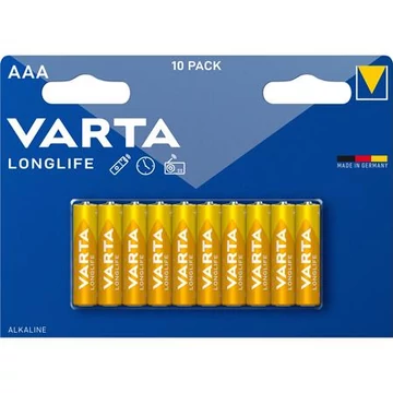 Varta Longlife ceruzaelem, AAA, 10 db