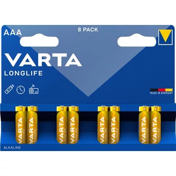 Varta Longlife ceruzaelem, AAA, 8 db