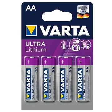 Varta Ultra Lithium elem, AA mikro, 4 db