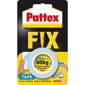 Henkel Pattex Fix 80 kg ragasztószalag, kétoldalas, 19 mm x 1,5 m, kék