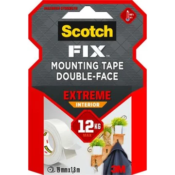 3M Scotch Extreme Exterior ragasztószalag, kétoldalas, extra erős, 19 mm x 1,8 m