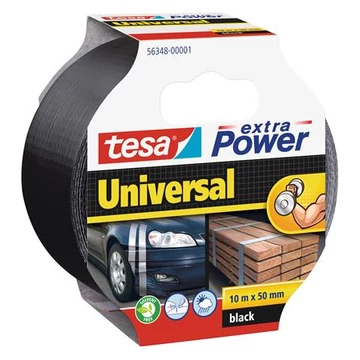 Tesa Extra Power ragasztószalag, 50 mm x 10 m, fekete