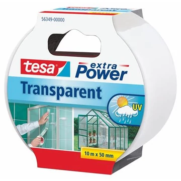 Tesa Extra Power Transparent ragasztószalag, javító, 50 mm x 10 m, átlátszó