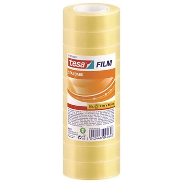 Tesa Tesafilm ragasztószalag, 15 mm x 33 m, 10 db