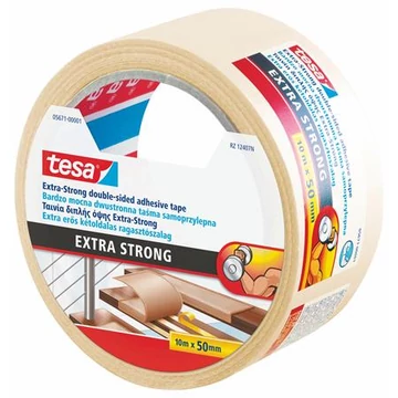 Tesa Extra Strong ragasztószalag, kétoldalas, extra erős, 50 mm x 10 m