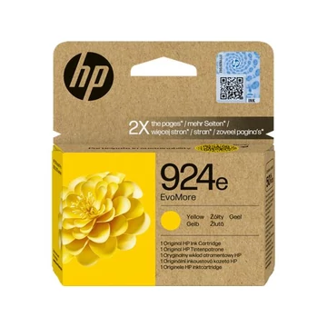 HP EvoMore 4K0U9NE 924e tintapatron, sárga