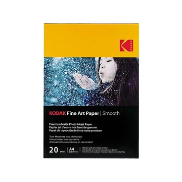 Kodak Fine Art fotópapír, tintasugaras, A4, 230 g, matt, 20 lap