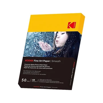 Kodak Fine Art fotópapír, tintasugaras, 10x15 cm, 230 g, matt, 50 lap