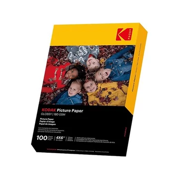 Kodak Fine Art fotópapír, tintasugaras, 10x15 cm, 180 g, fényes, 100 lap