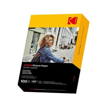 Kodak Fine Art fotópapír, tintasugaras, 10x15 cm, 230 g, fényes, 100 lap