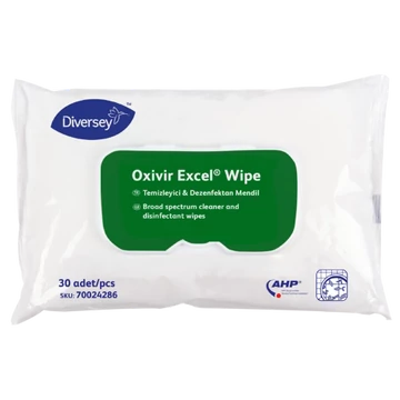 Oxivir Excel Wipe nedves törlőkendő fertőtlenítő hatással, 100 db