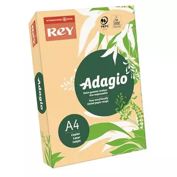 Rey Adagio színes másolópapír, A4, 80 g, pasztell lazac, 500 lap