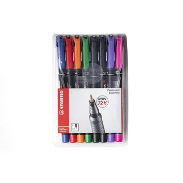 Stabilo OHPen S alkoholos marker készlet, 0,4 mm, 8 szín