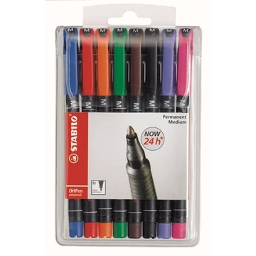 Stabilo OHPen M alkoholos marker készlet, 1 mm, 8 szín