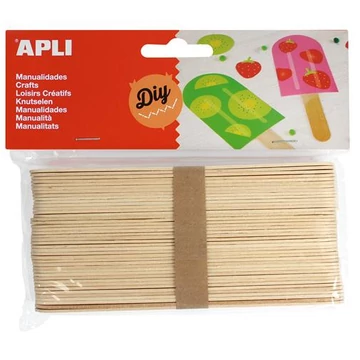 Apli Creative pálcika, fa, jumbo, natúr