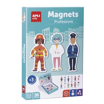 Apli Kids Magnets mágneses készségfejlesztő készlet, 36 db, szakmák