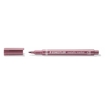 Staedtler 8323 dekormarker, 1-2 mm, kúpos, metálpiros