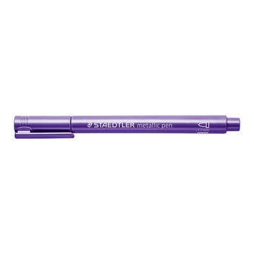 Staedtler 8323 dekormarker, 1-2 mm, kúpos, metállila