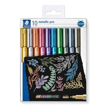 Staedtler 8323 dekormarker készlet, 1-2 mm, kúpos, 10 különböző szín