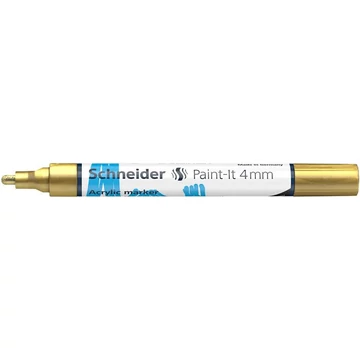 Schneider Paint-It 320 dekormarker, akril, 4 mm, arany