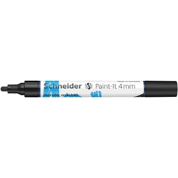 Schneider Paint-It 320 dekormarker, akril, 4 mm, fekete