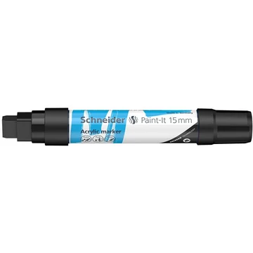Schneider Paint-It 330 dekormarker, akril, 15 mm, fekete