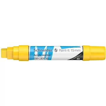 Schneider Paint-It 330 dekormarker, akril, 15 mm, sárga