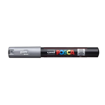 Uni Posca PC-1M dekormarker, 0,7-1,0 mm, ezüst