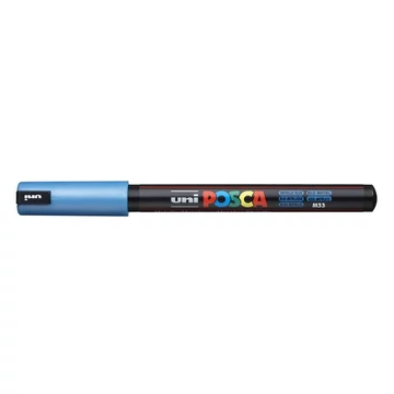 Uni Posca PC-1MR dekormarker, 0,7 mm, metálkék