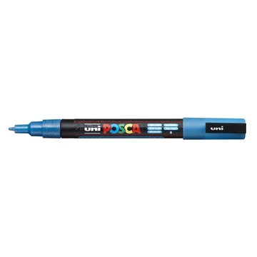 Uni Posca PC-3ML dekormarker, 0,9-1,3 mm, fényes kék