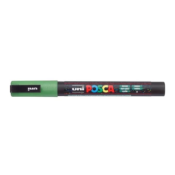 Uni Posca PC-3ML dekormarker, 0,9-1,3 mm, fényes zöld