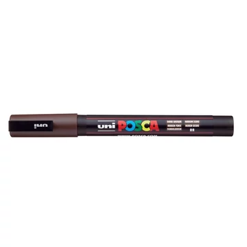 Uni Posca PC-3M dekormarker, 0,9-1,3 mm, sötétbarna