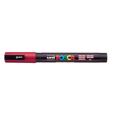 Uni Posca PC-3M dekormarker, 0,9-1,3 mm, sötétpiros
