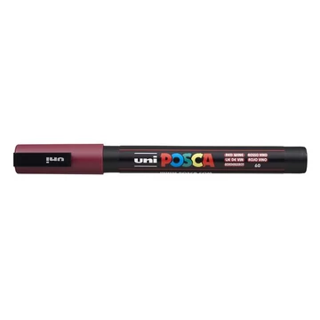 Uni Posca PC-3M dekormarker, 0,9-1,3 mm, vörösbor
