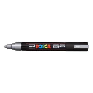 Uni Posca PC-5M dekormarker, 1,8-2,5 mm, ezüst