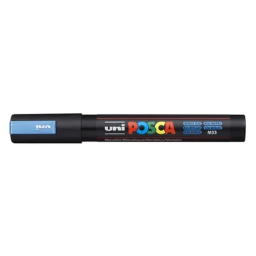 Uni Posca PC-5M dekormarker, 1,8-2,5 mm, metálkék