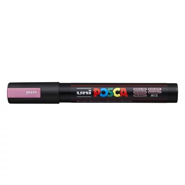 Uni Posca PC-5M dekormarker, 1,8-2,5 mm, metálrózsaszín