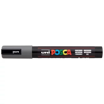 Uni Posca PC-5M dekormarker, 1,8-2,5 mm, mély szürke