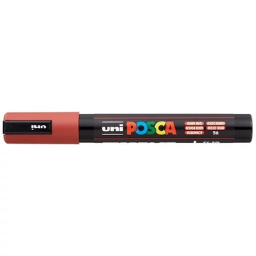 Uni Posca PC-5M dekormarker, 1,8-2,5 mm, rubin vörös